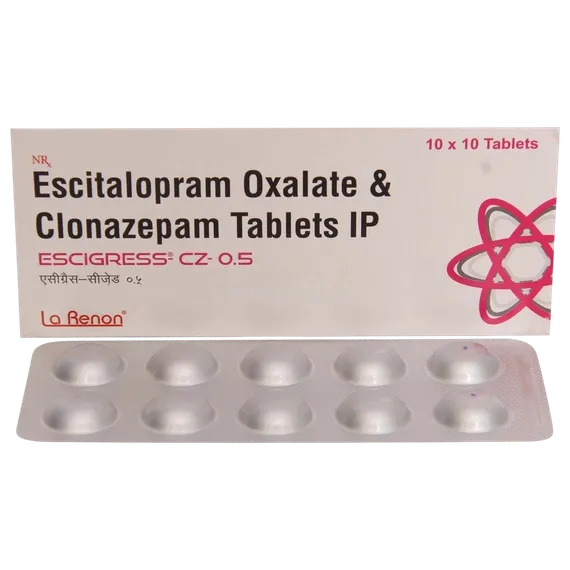 escigress cz 0.5mg tablet 10's